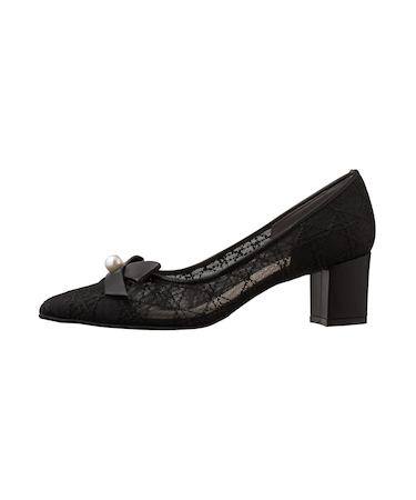 たっぷりフェミニン♪ミドルヒールパンプス