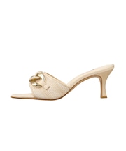 大ぶりチェーンがポイントに♪大人ミュール