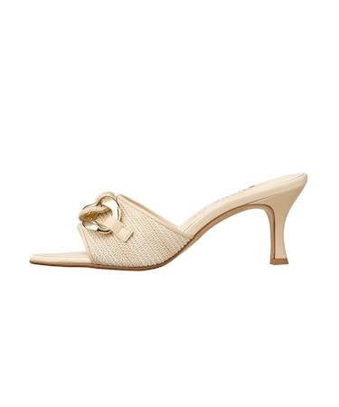 大ぶりチェーンがポイントに♪大人ミュール