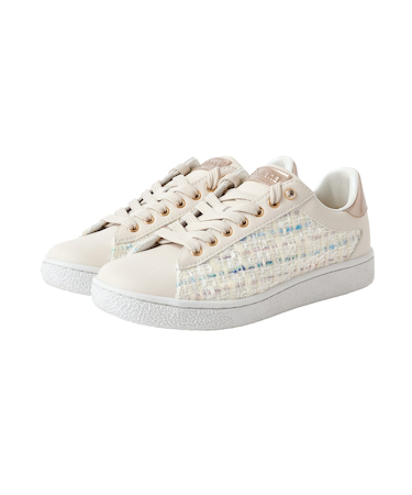 ビジュー付きパンチングスニーカー