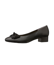 グログランリボンで上品見え♪快適フラットシューズ