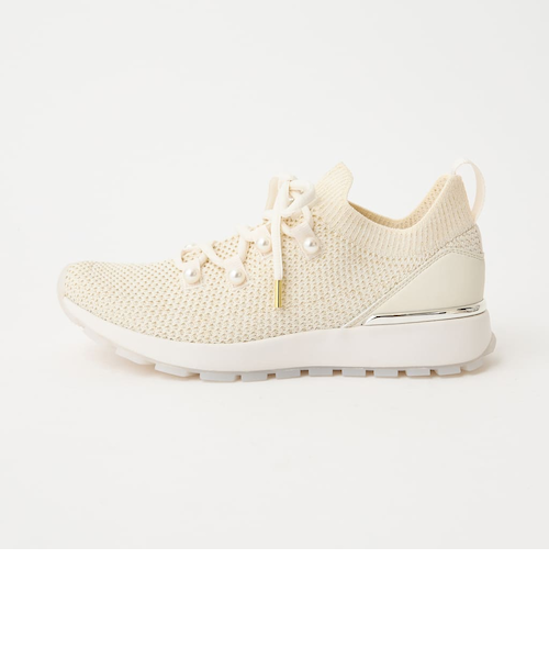 【新品】DIANA パール飾り きれいめニットスニーカー diana スニーカー 「軽量」パールデザイン ニットスニーカー