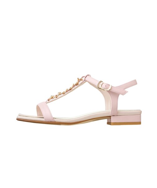 チェーンがきらり☆Tストラップサンダル