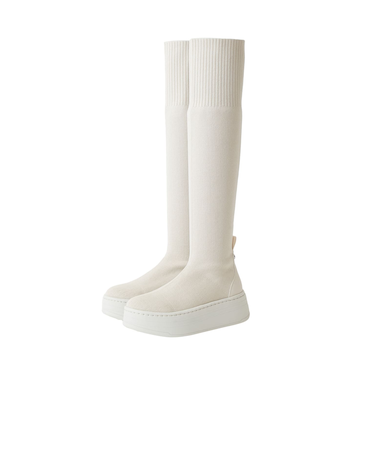 【撥水加工】ストレッチニーハイブーツ