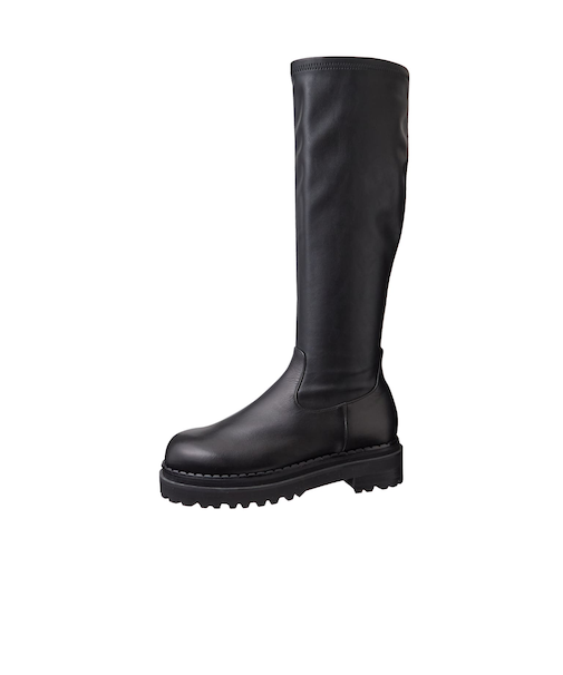 すっきりシルエットで履ける!ストレッチロングブーツ