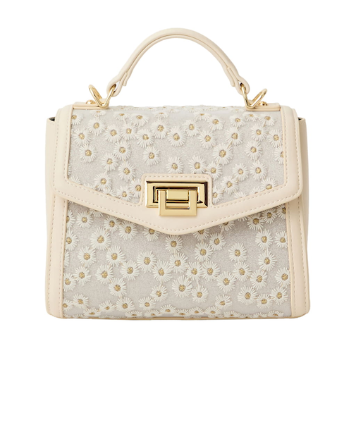 《ブーケコレクション》花柄刺繍チュールBAG