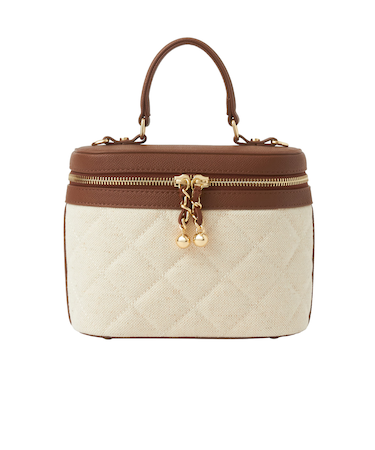 CUTEなキルティングエコファー☆バニティバッグ