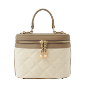 CUTEなキルティングエコファー☆バニティバッグ