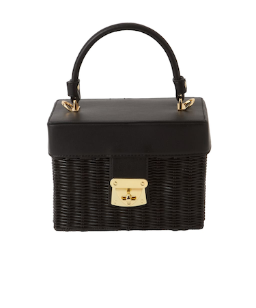 夏コーデを上品に♪BOX型バニティラタンバッグ