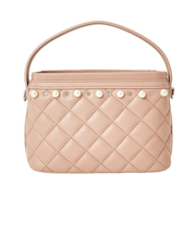 パールが華やか♪キルティングミニBAG