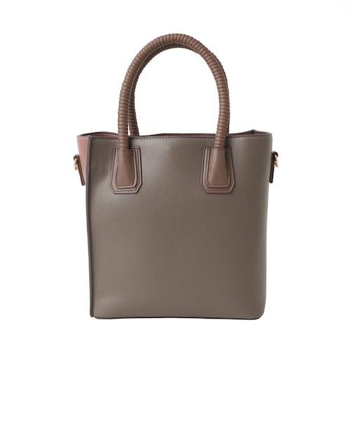 ぐるぐるハンドルがポイント☆バイカラートートBAG｜ダイアナの