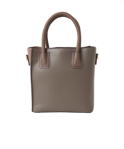 ぐるぐるハンドルがポイント★バイカラートートBAG