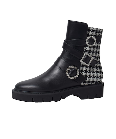 ビジューバックルが印象的◎厚底ショートブーツ