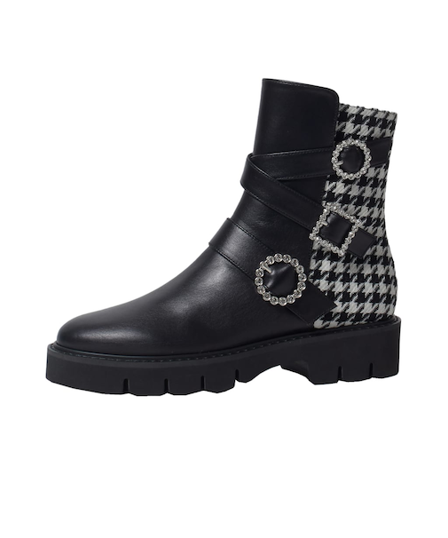 ビジューバックルが印象的◎厚底ショートブーツ