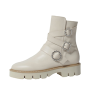 ビジューバックルが印象的◎厚底ショートブーツ