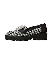 ビジューバックルが目を引く♪厚底ローファー