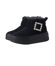 【軽量】厚底エコファーブーツ