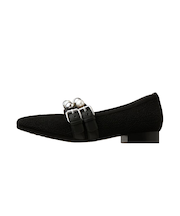 主役級の可愛さ♪ダブルベルトフラットシューズ