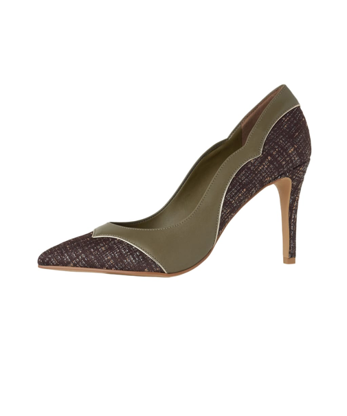 美脚魅せを叶えてくれる♪カラーブロックパンプス