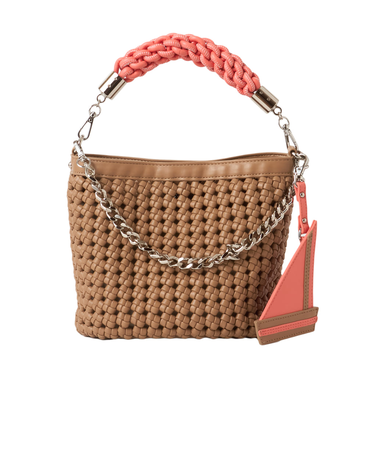 ヨットチャームが夏らしい☆メッシュ編みBAG