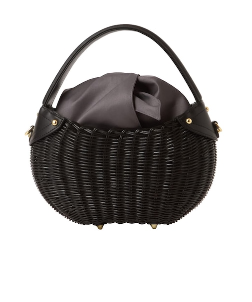 コロンとしたシルエットが可愛い♪ラタンバッグ