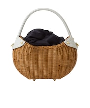 コロンとしたシルエットが可愛い♪ラタンバッグ