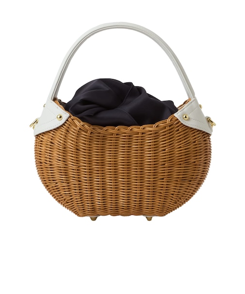 コロンとしたシルエットが可愛い♪ラタンバッグ