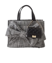 ミニBAGチャーム付き♪ビッグリボントートBAG