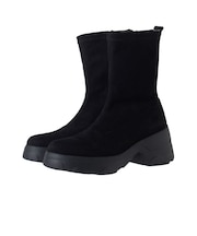 【軽量】厚底ストレッチショートブーツ