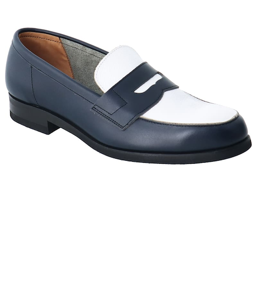 REGAL ローファー ネイビー ホワイト 25cm リーガル リーガル 51HL ローファー ネイビー カジュアルシューズ | REGAL