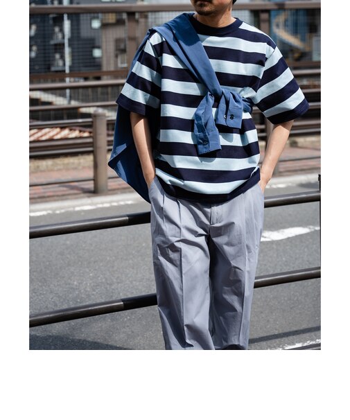 SHIPS STANDARD: SUVIN/PIMA ベーシック ボーダー Tシャツ