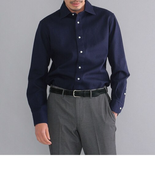 SHIPS:ウォッシュド ワッフル 無地 シャツ