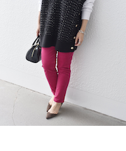 *〈手洗い可能〉ストレッチコーデュロイイージースキニー◇