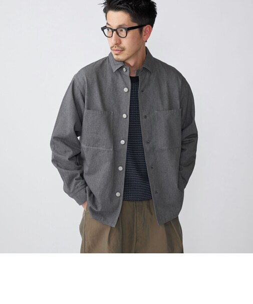 SHIPS: コットン ツイル ミリタリー シャツジャケット 22FW