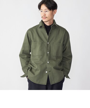 SHIPS: コットン ツイル ミリタリー シャツジャケット 22FW｜シップス 