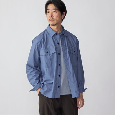 SHIPS: ミリタリー タイプライター レギュラーカラー シャツジャケット