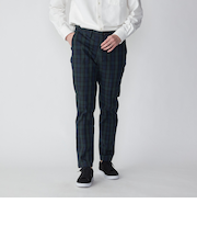 SHIPS: ノープリーツ ツイル ストレッチ チェック パンツ