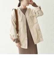*【SHIPS別注】〈手洗い可能〉GOLDENMILLS ファティーグジャケット◇
