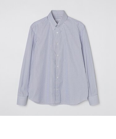 【SHIPS別注】Errico Formicola: タブカラー オルタネートストライプ シャツ