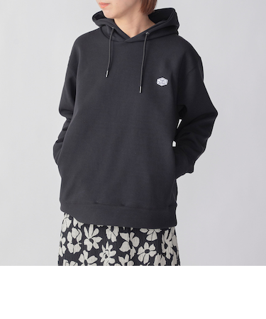 *SHIPS: スタイリッシュ ロゴ ワッペン バルキー ポンチ プルオーバー パーカー 23SS