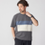 SHIPS: カラー ブロック パネル クルーネック Tシャツ