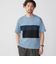 SHIPS: カラー ブロック パネル クルーネック Tシャツ