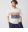 SHIPS: カラー ブロック パネル クルーネック Tシャツ