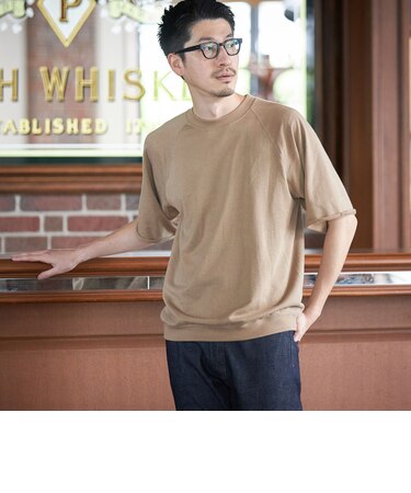 SHIPS: ピマコットン ミニ裏毛 オーバー Tシャツ