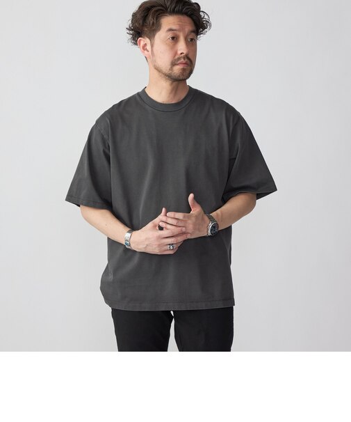 SHIPS: ピマコットン ガーメントダイ クルーネック Tシャツ