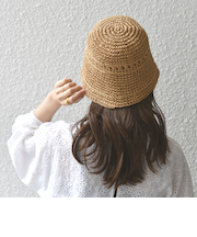 SHIPS any: 透かし編み ベル ハット