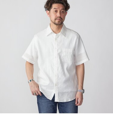 SHIPS: SOLOTEX(R) サフィラン リネン ハイブリッド ショートスリーブシャツ