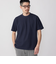 SHIPS: ダブルジャカード ピケ クルーネック Tシャツ