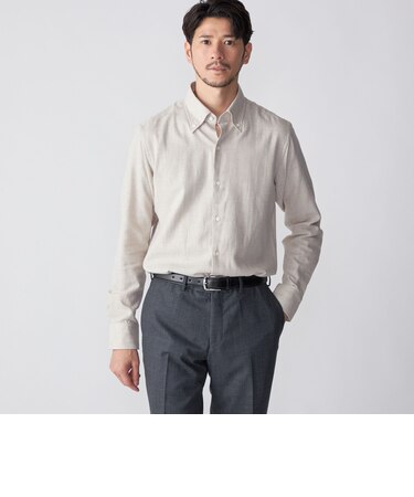 SHIPS: コンテンポラリー ボタンダウン ネル シャツ