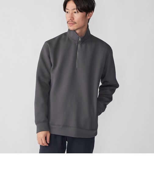SHIPS: ハイゲージ ミラノリブ ポンチ ハーフジップ プルオーバー